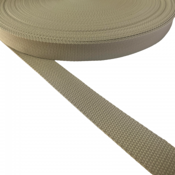 Strap Synthetic Soft Beige Color 30 mm Thickness 1 mm